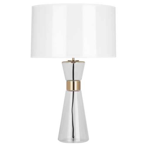 Penelope Table Lamp In Clear Glass Base, Penelope Table Lamp