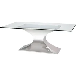 PRAETORIAN CLEAR GLASS DINING TABLE by Nuevo Living