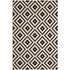 Oliveros Geometric Diamond Trellis 4X6 Indoor And Outdoor Area Rug In Black And Beige by Modway Furniture