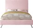 Courtney Queen Bed In Pink Velvet by Meridian Furniture