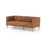 Williams Leather Sofa-75"-Nat Wash Camel by Four Hands