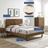 Otto Full Wood Platform Bed With Angular Frame In Walnut by Modway Furniture