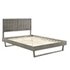 Otto Full Wood Platform Bed With Angular Frame In Gray by Modway Furniture