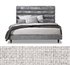 Channel California King Bed in Pearl and Icy Grey by interlude