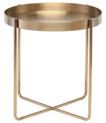 Teese Side Table, Gold by Nuevo Living