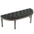 Luana Vintage French Upholstered Fabric Semi-Circle Bench In Gray by Modway Furniture