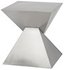 GIZA STEEL SILVER METAL SIDE TABLE by Nuevo Living