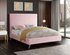 Courtney King Bed In Pink Velvet by Meridian Furniture