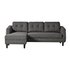 BELAGIO SOFA BED WITH CHAISE CHARCOAL LEFT by Moes Home