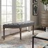 Luana Vintage French Upholstered Fabric Semi-Circle Bench In Light Gray by Modway Furniture