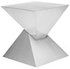 GIZA STEEL SILVER METAL SIDE TABLE by Nuevo Living