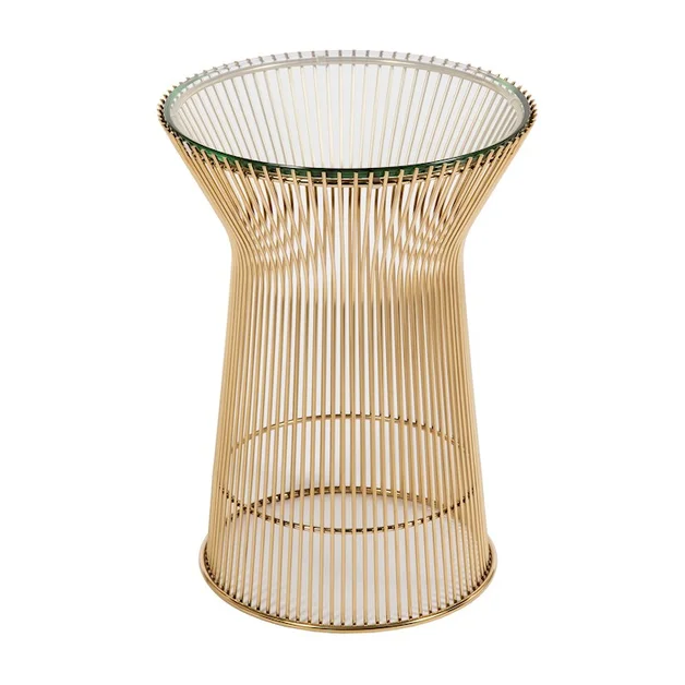 Rumsey Side Table in Gold by GALLA HOME