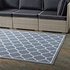 Hollis Moroccan Quatrefoil Trellis 9X12 Indoor And Outdoor Area Rug In Blue And Beige by Modway Furniture