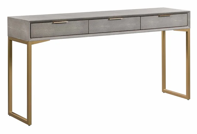 Pesce Shagreen Console Table by tov furniture