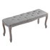 Brunetti Vintage French Upholstered Fabric Bench In Light Gray by Modway Furniture