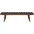 LUCIEN BLACK NAUGAHYDE OCCASIONAL BENCH by Nuevo Living