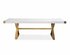 Adeline White Lacquer Dining Table by tov furniture