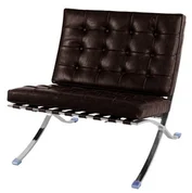 Barca Accent Chair Stainless Steel Frame In Distressed Black by New Pacific Direct