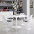 Willow 54" Round Wood Top Dining Table In White by Modway Furniture