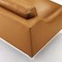 Harold 83.5" Stainless Steel Base Leather Sofa In Tan by Modway Furniture