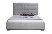 BELLE STORAGE BED KING LIGHT GREY FABRIC by Moes Home