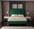 Courtney King Bed In Green Velvet by Meridian Furniture