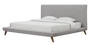 Nixon Beige Linen Bed in Queen Size by tov furniture