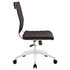 Searson Armless Mid Back Office Chair In Brown by Modway Furniture