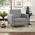 Garret Upholstered Fabric Armchair In Light Gray by Modway Furniture