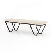 Darrow Bench-Perin Oatmeal by FOUR HANDS