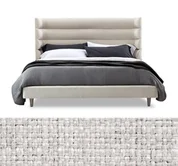 Ornette California King Bed in Pearl and Icy Grey by interlude