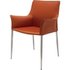 Alice Dining Arm Chair, Ochre Leather by Nuevo Living