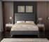 Courtney King Bed In Grey Velvet by Meridian Furniture
