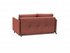 CUBED FULL SOFA BED in CORDUFINE RUST FABRIC WITH Black Steel LEGS 317 by INNOVATION USA