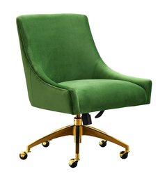Beatrix Green Office Swivel Chair by tov furniture