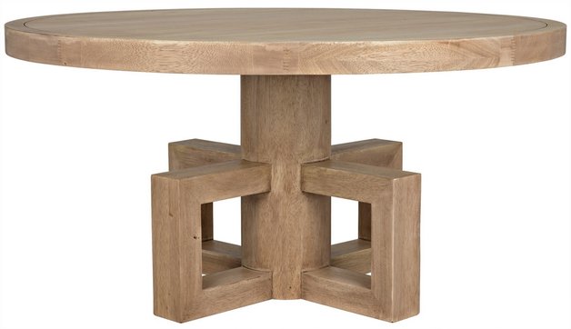 Lima Dining Table, Washed Walnut by Noir Furniture