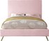 Courtney King Bed In Pink Velvet by Meridian Furniture