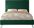 Courtney King Bed In Green Velvet by Meridian Furniture