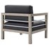 Roza Outdoor Patio Acacia Wood Armchair In Light Gray by Modway Furniture