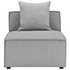 Judith Outdoor Patio Upholstered Sectional Sofa Armless Chair In Gray by Modway Furniture