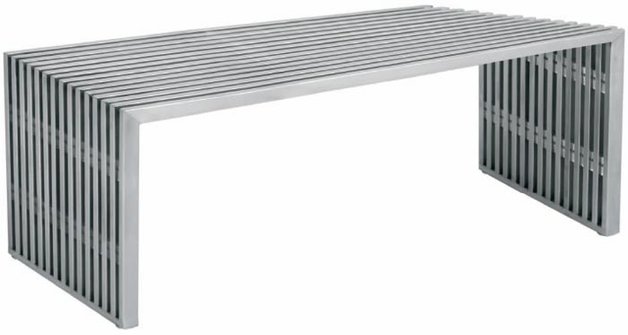 Ramona Bench, Stainless Steel by Nuevo Living