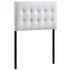 Leopold Twin Upholstered Vinyl Headboard In White by Modway Furniture