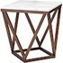 JASMINE WHITE STONE SIDE TABLE by Nuevo Living