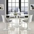 Willow 60" Oval Wood Top Dining Table In White by Modway Furniture