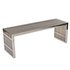 Randolph Medium Stainless Steel Bench In Silver by Modway Furniture