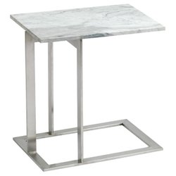 Cloud Side Table - White Marble by Nuevo Living