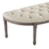 Luana Vintage French Upholstered Fabric Semi-Circle Bench In Beige by Modway Furniture