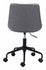 Byron Office Chair Gray by Zuo Modern