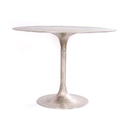 SIMONE BISTRO TABLE-RAW ANTIQUE NICKEL by FOUR HANDS