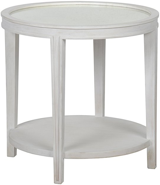 Imperial Side Table, White Wash by Noir Furniture